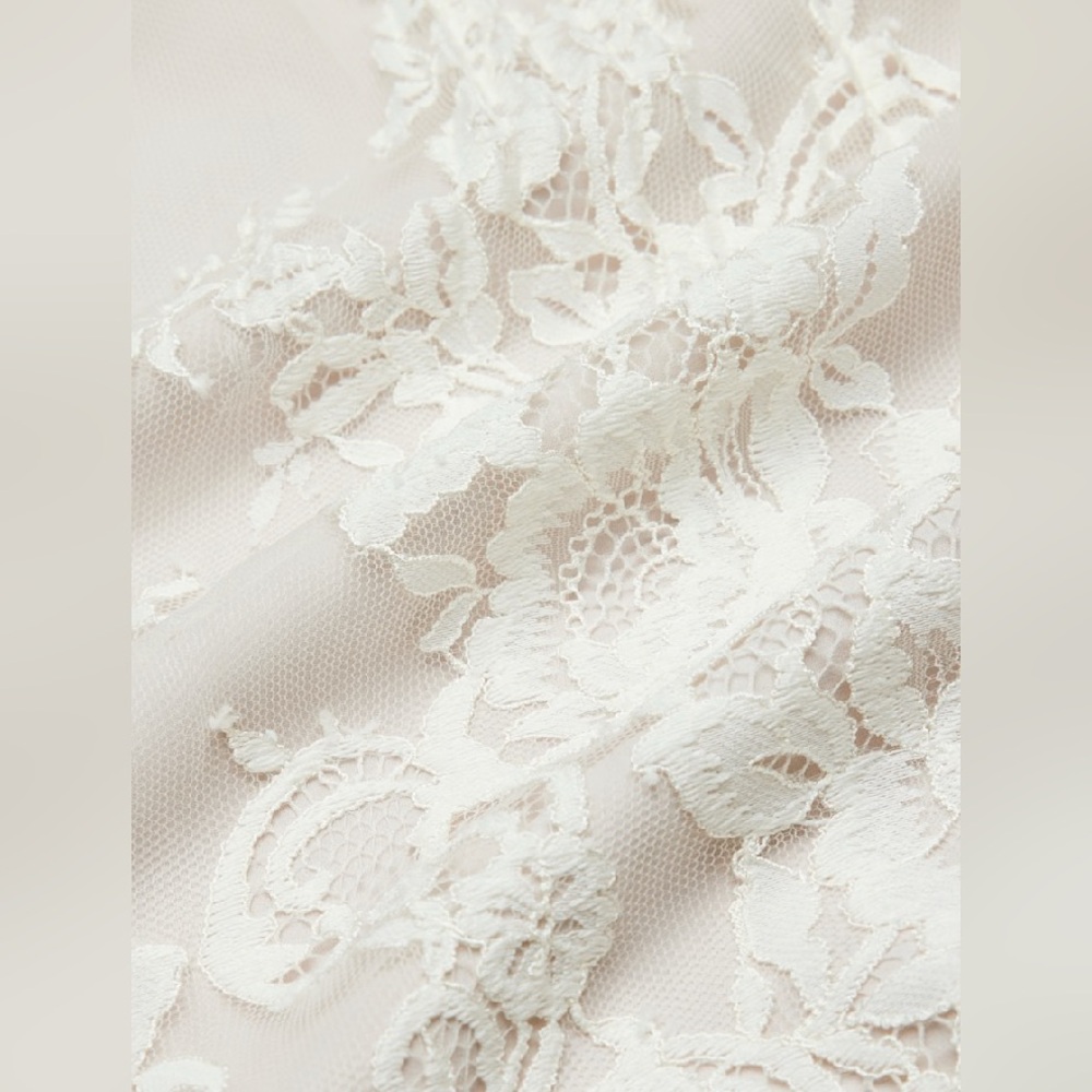 New Aritzia Wilfred Tuberose Dress Lace tiered midi dress - Picture 4 of 11